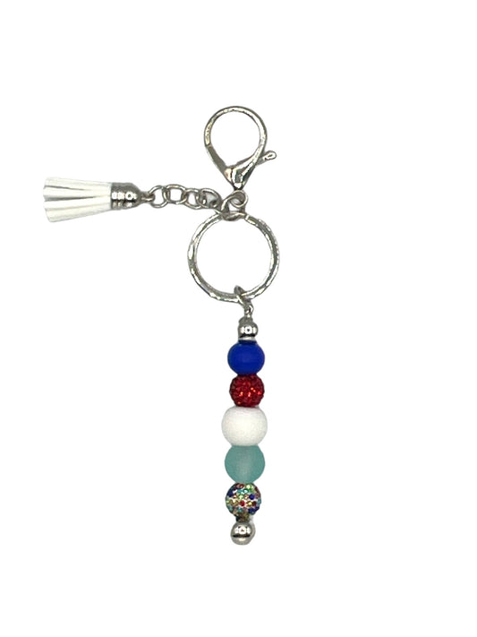 Beaded Bar Keychain