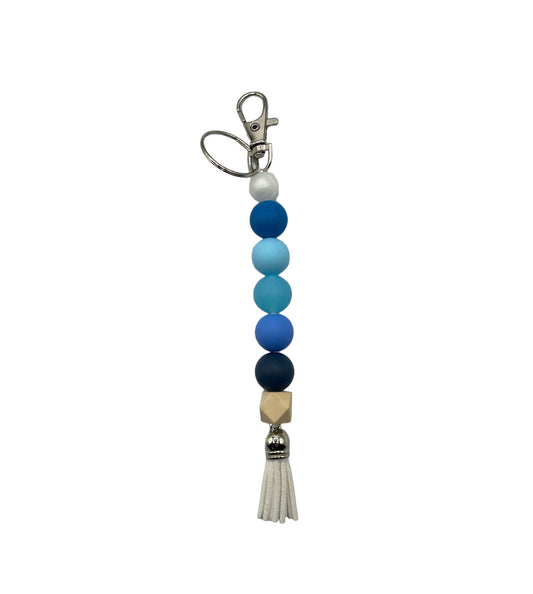 Azule Silicone Beaded Straight Keychain