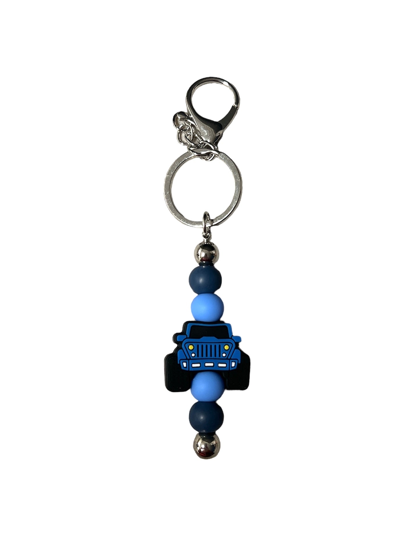 Beaded Jeep Bar Keychain