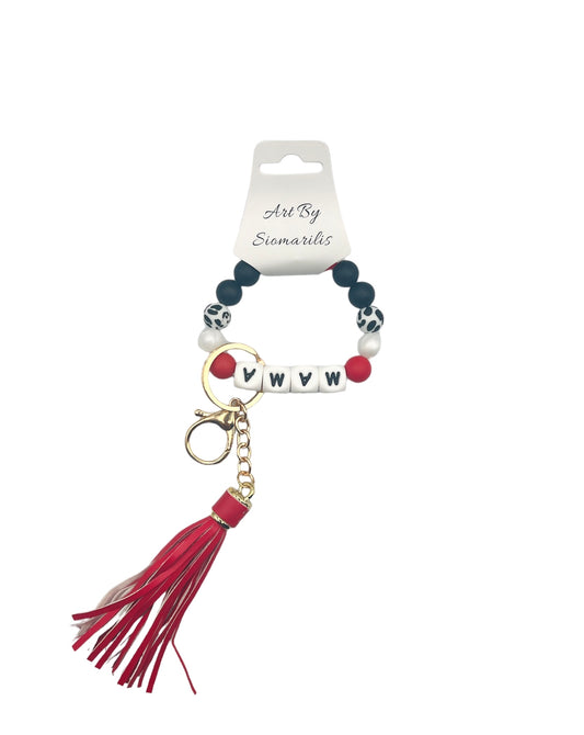 MAMA Beaded Wristlet