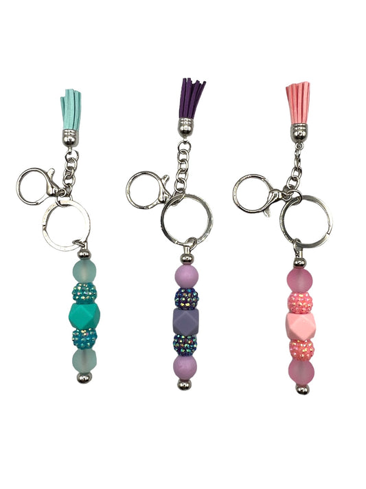 Beaded Bar Keychain