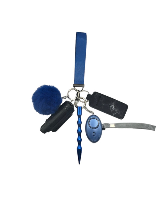 ROYAL BLUE SELF DEFENSE KEYCHAIN