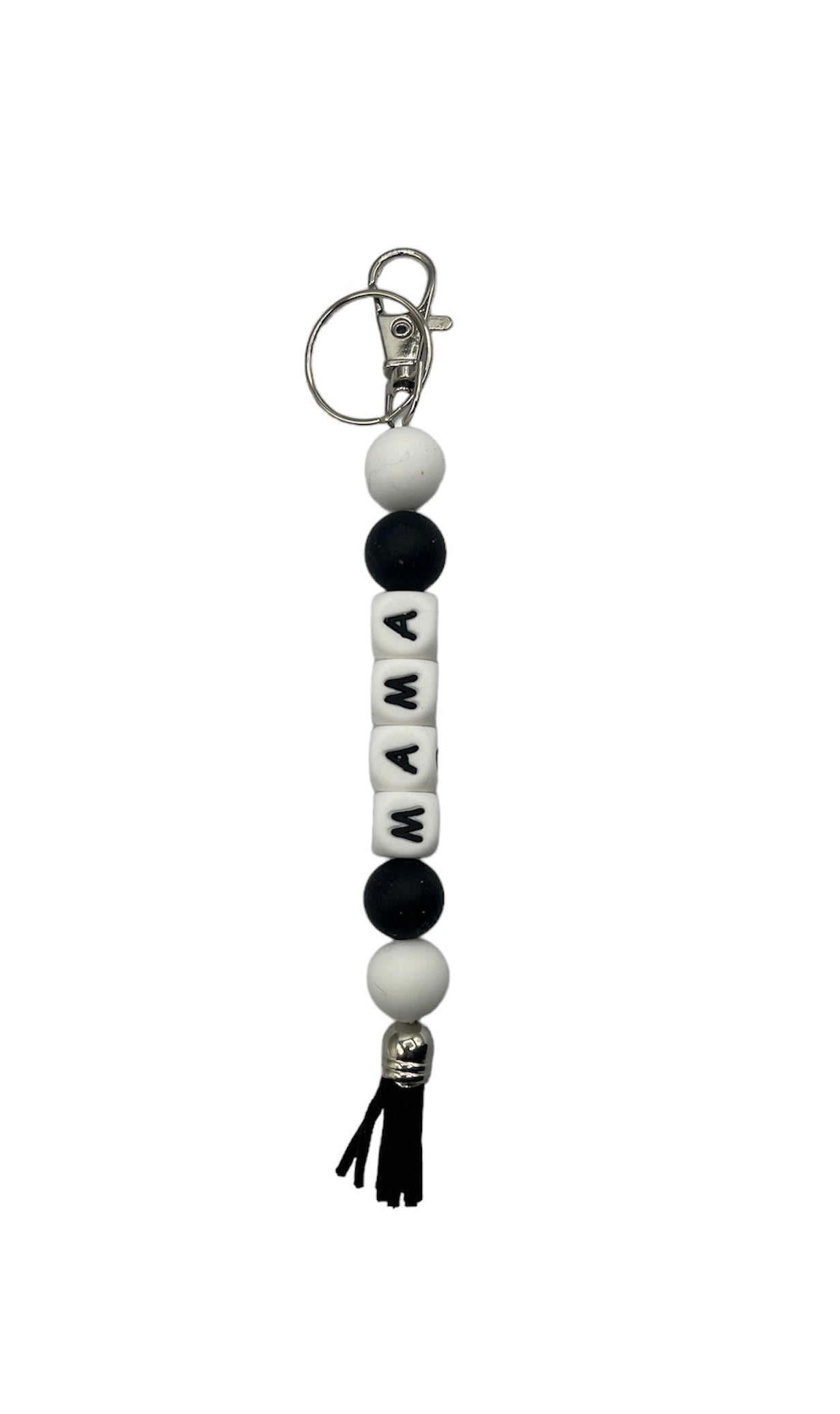 MAMA Silicone Beaded Straight Keychain