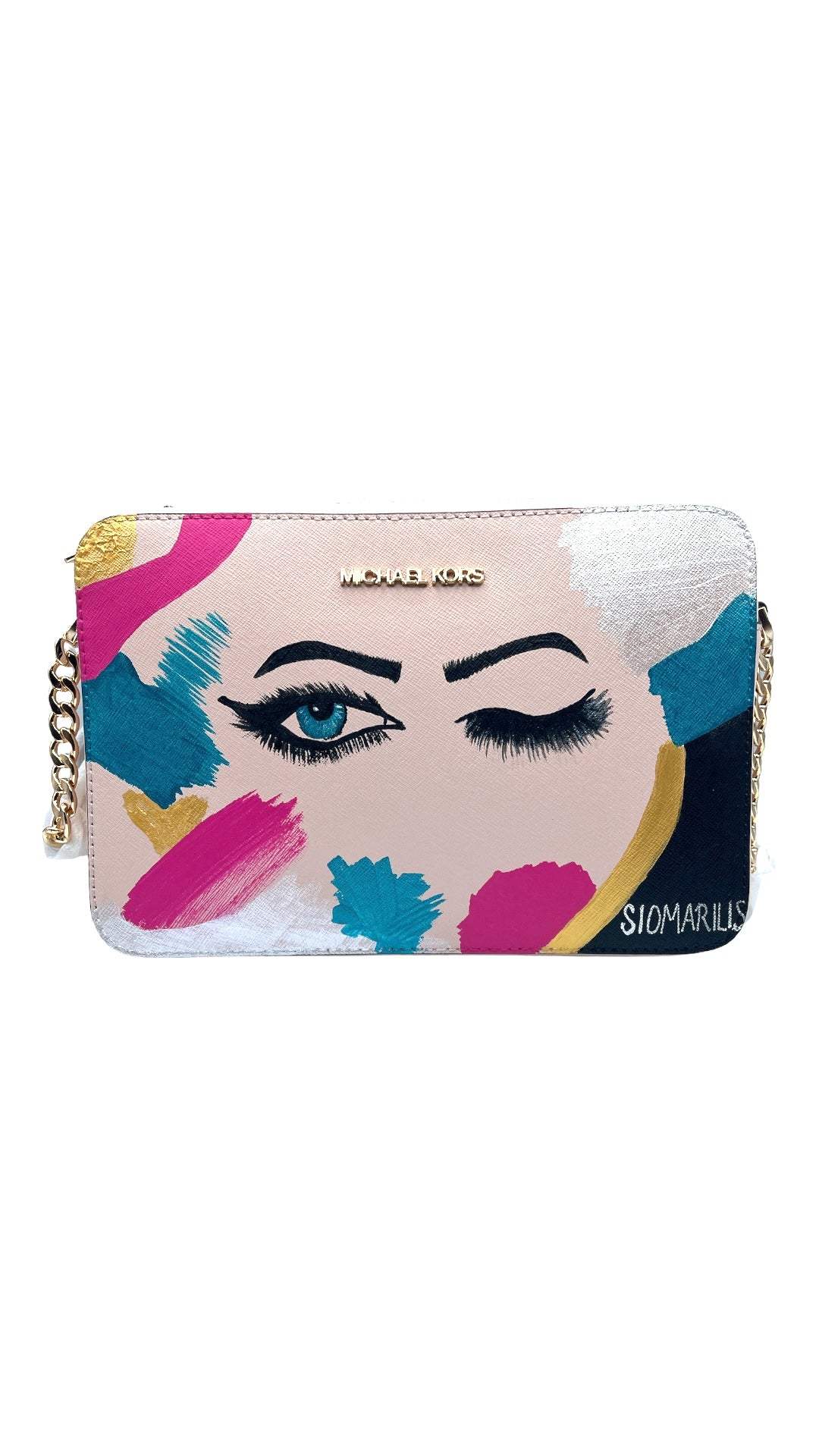 PAINTED MICHAEL KORS CROSSBODY BAG